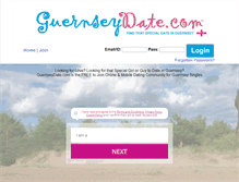 Tablet Screenshot of guernseydate.com